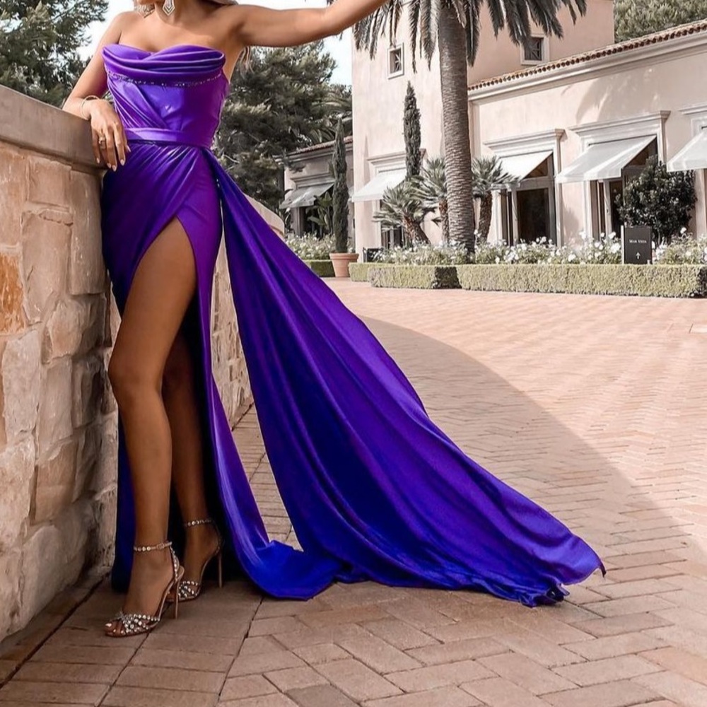 Purple Corset Dress/ gown